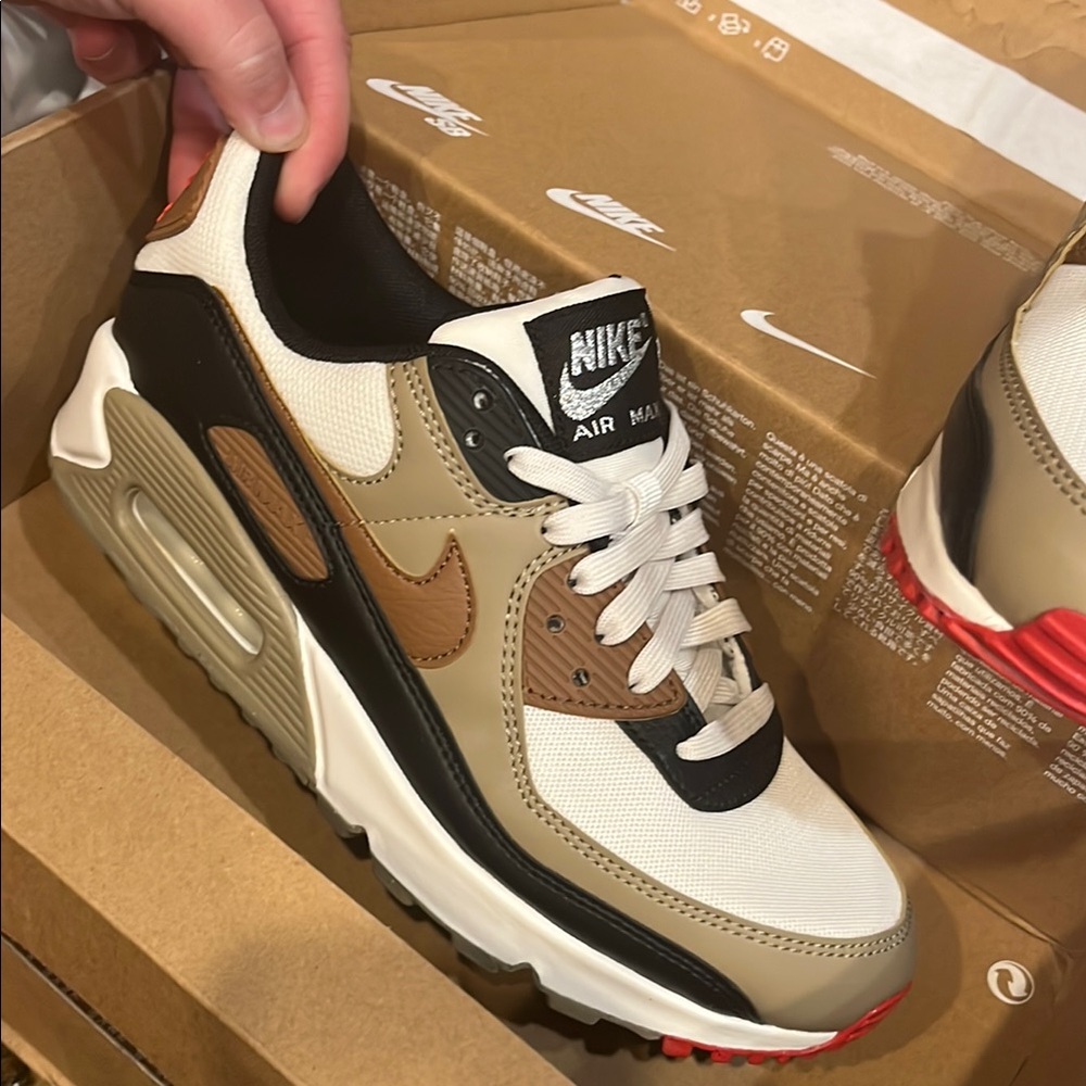 Nike Air Max Shoes - Brown and Black